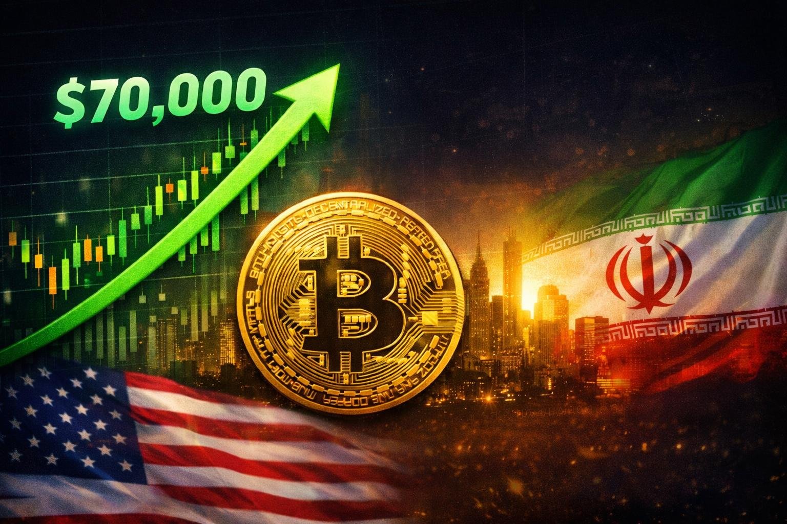Bitcoin Rises Above $70K After US-Iran Ceasefire Boosts Market Sentiment