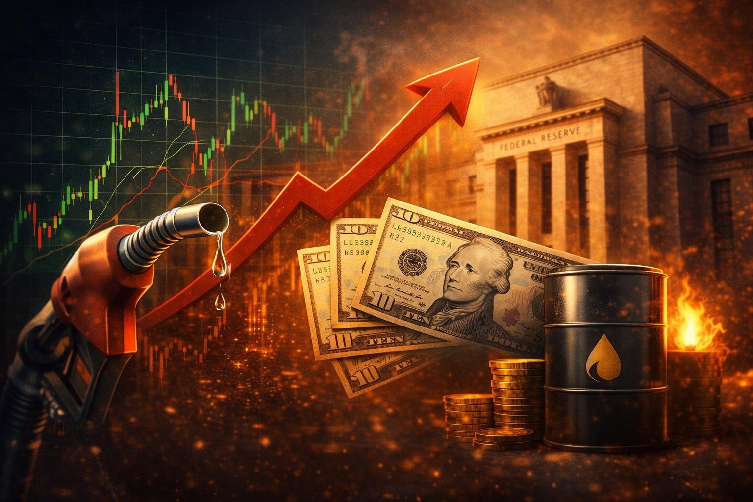 US Inflation Concerns Rise as Energy Prices Surge and Fed Faces Growing Pressure